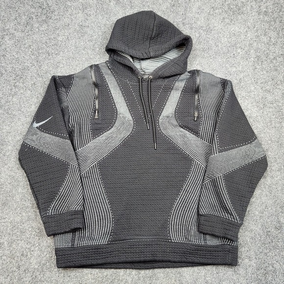 Nike City Ready Hoodie Womens XS Black Training Tech Black Pullover Sweatshirt - Picture 1 of 9